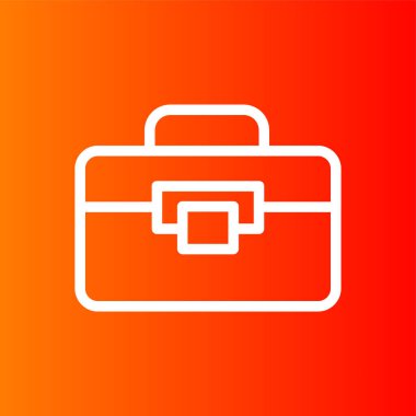 evrak çantası simgesi, vektör illüstrasyonu basit tasarım