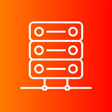 Veri simgesi, vektör illüstrasyonu basit tasarım