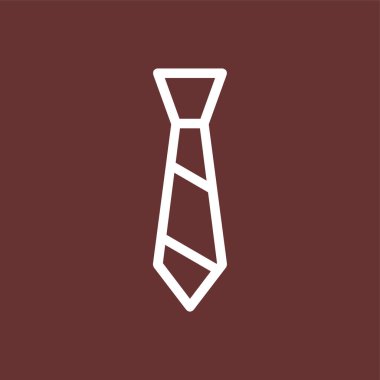 kravat simgesi, vektör illüstrasyonu basit tasarım