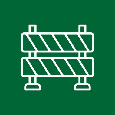 bariyer simgesi, vektör illüstrasyonu basit tasarım