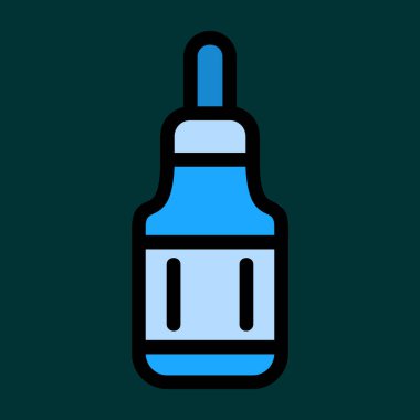Serum simgesi, vektör illüstrasyonu basit tasarım
