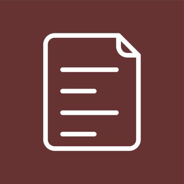 kağıt simgesi, vektör illüstrasyonu basit tasarım