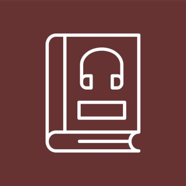 Ses Kitabı simgesi, vektör illüstrasyonu basit tasarım