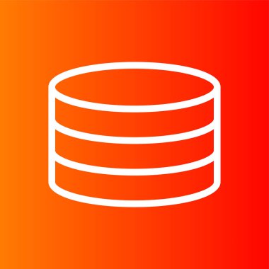 veritabanı simgesi, vektör illüstrasyonu basit tasarım