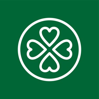 Şanslı simge, vektör illüstrasyonu basit tasarım