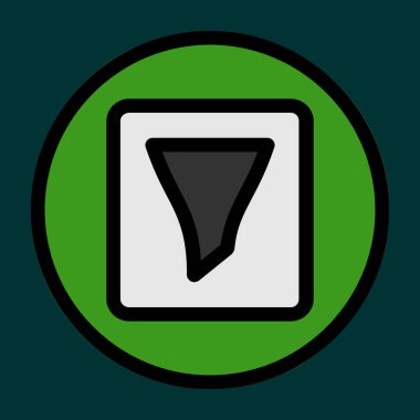 filtre simgesi, vektör illüstrasyonu basit tasarım