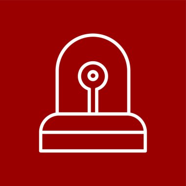 Siren Simgesi, vektör illüstrasyonu basit tasarım