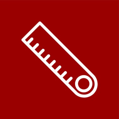 Ruler icon, vector illustration simple design