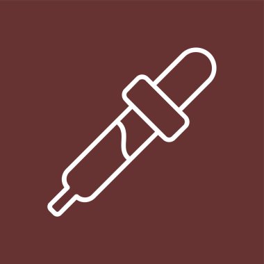 Göz damlası simgesi, vektör çizimi basit tasarım