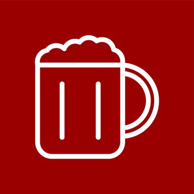 bira simgesi, vektör illüstrasyonu basit tasarım