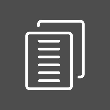 kopya simgesi, vektör illüstrasyonu basit tasarım