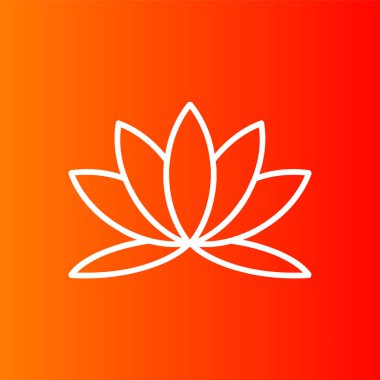 Lily simgesi, vektör illüstrasyonu basit tasarım