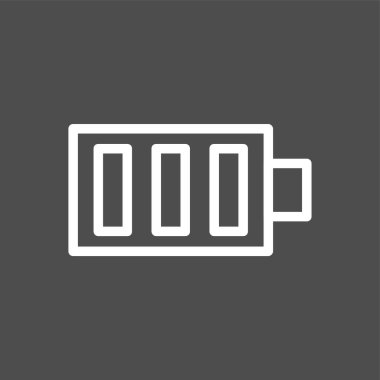 Battery icon, vector illustration simple design