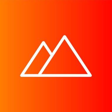 Arazi simgesi, vektör illüstrasyonu basit tasarım