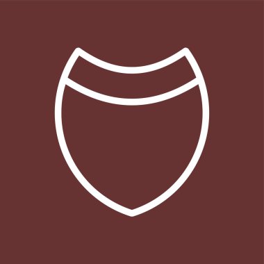 kalkan simgesi, vektör illüstrasyonu basit tasarım