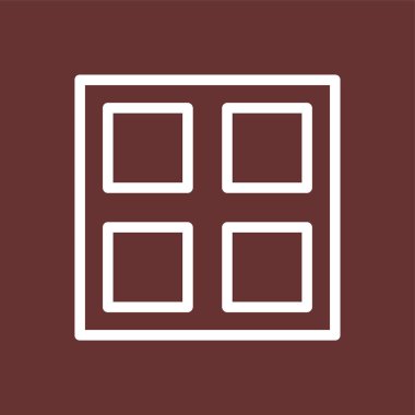 Izgara Simgesi, vektör illüstrasyonu basit tasarım