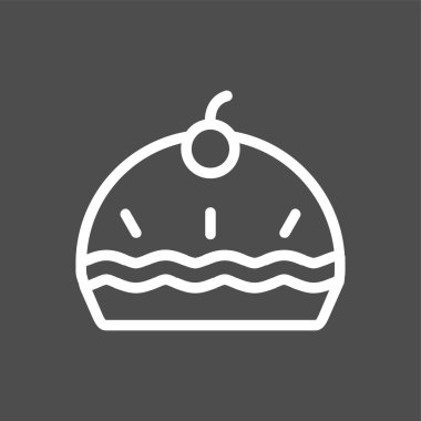 turta simgesi, vektör illüstrasyonu basit tasarım