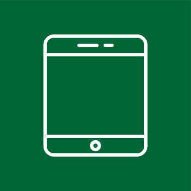 tablet simgesi, vektör illüstrasyonu basit tasarım