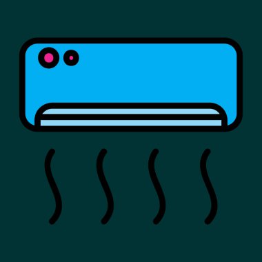 Hava Durumu simgesi, vektör illüstrasyonu basit tasarım