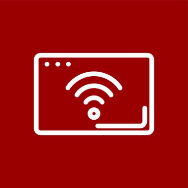 wifi simgesi, vektör illüstrasyonu basit tasarım