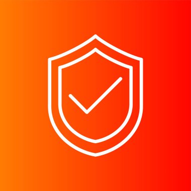 Güvenli simge, vektör illüstrasyonu basit tasarım