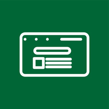 Arama Sonuç simgesi, vektör illüstrasyonu basit tasarım