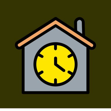 Bekleme simgesi, vektör illüstrasyonu basit tasarım