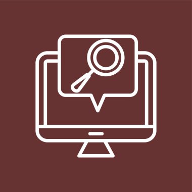 araştırma simgesi, vektör illüstrasyonu basit tasarım