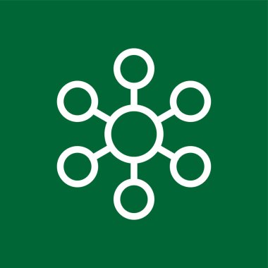 Sosyal Ağ simgesi, vektör illüstrasyonu basit tasarım