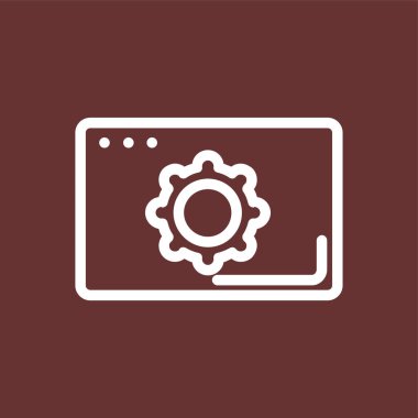 ayarlar simgesi, vektör illüstrasyonu basit tasarım