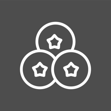 Yabanmersini simgesi, vektör illüstrasyonu basit tasarım