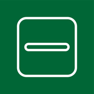 Substraction simgesi, vektör illüstrasyonu basit tasarım