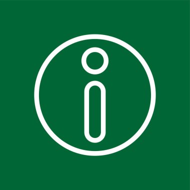 bilgi simgesi, vektör illüstrasyonu basit tasarım