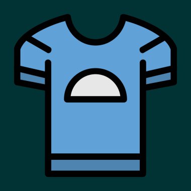 Tshirt simgesi, vektör illüstrasyonu basit tasarım