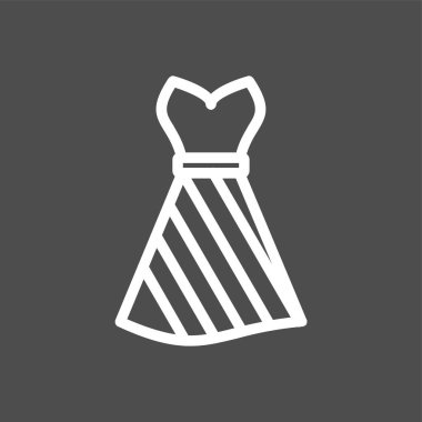 elbise simgesi, vektör illüstrasyonu basit tasarım