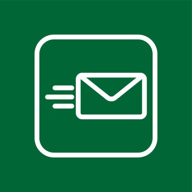 Message icon, vector illustration simple design