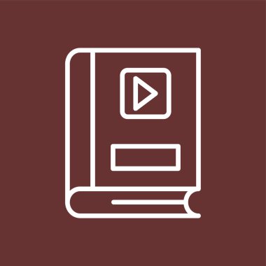 video simgesi, vektör illüstrasyonu basit tasarım