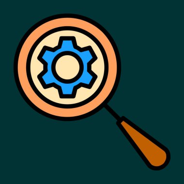 araştırma simgesi, vektör illüstrasyonu basit tasarım