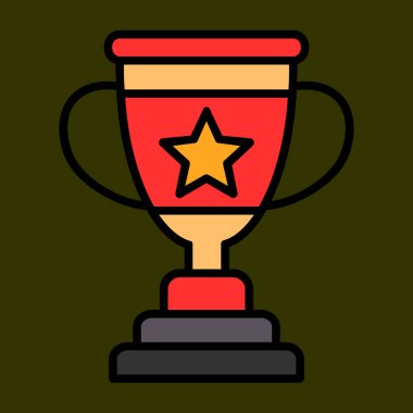 Award icon, vector illustration simple design
