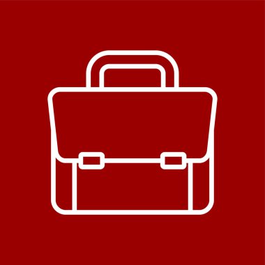 bavul simgesi, vektör illüstrasyonu basit tasarım