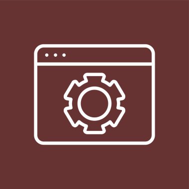 Web optimizasyon simgesi, vektör illüstrasyonu basit tasarım