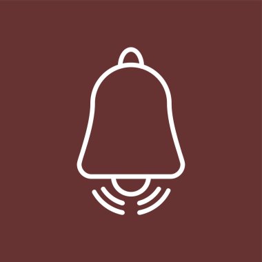 Alarm simgesi, vektör illüstrasyonu basit tasarım