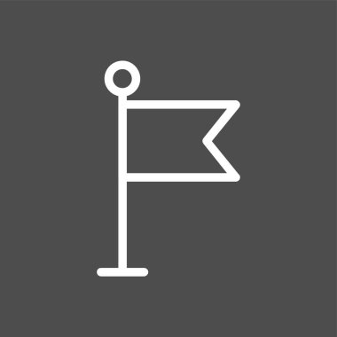 bayrak simgesi, vektör illüstrasyonu basit tasarım