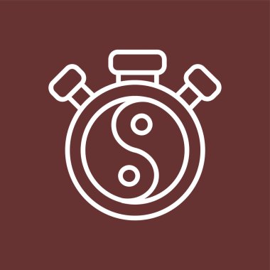 Rahatlama simgesi, vektör illüstrasyonu basit tasarım