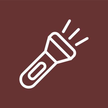 Flah Light simgesi, vektör illüstrasyonu basit tasarım