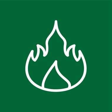 ateş simgesi, vektör illüstrasyonu basit tasarım