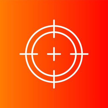 Hedef simgesi, vektör illüstrasyonu basit tasarım