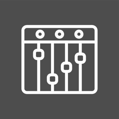 eşitleyici simgesi, vektör illüstrasyonu basit tasarım