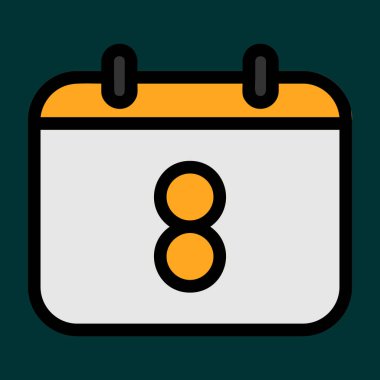 tarih simgesi, vektör illüstrasyonu basit tasarım