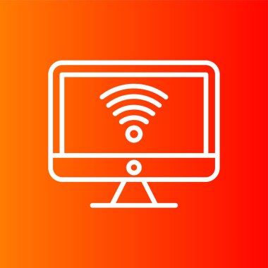 wifi simgesi, vektör illüstrasyonu basit tasarım